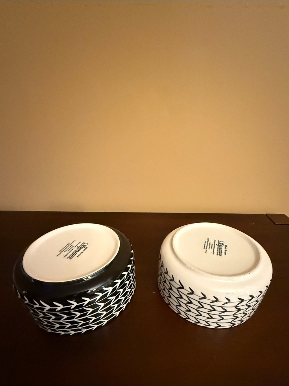 Black & White Paw-Print Stoneware Ceramic Dog Bowl Set cleaned and sanitized. - Picture 10 of 17